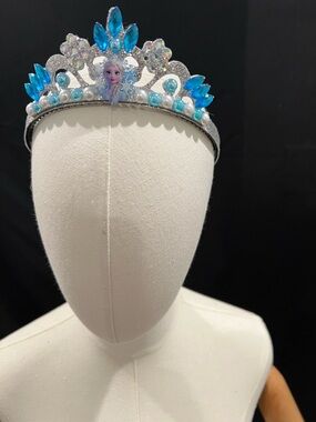 Girls' Blue Jewel Princess Tiara Headband - Frozen Style